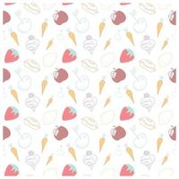 seamless pattern with sweets and icecreams and candies vector