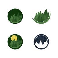 Ilustración de vector de logo de bosque