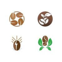 vector de icono de grano de café