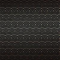 Golden seamless background with chinese waves, Art deco pattern vector
