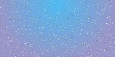 Drops water rain on blue background, realistic style, vector elements