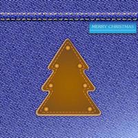 Christmas jeans background vector