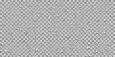 Water bubbles, drops on transparent background, effervescence oxygen texture vector
