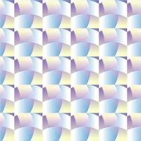 Blue mosaic, illusion geometric seamless pattern vector