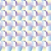 Blue mosaic, illusion geometric seamless pattern vector