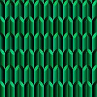 Green mosaic, geometric seamless pattern with leaves vector