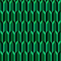 Green mosaic, geometric seamless pattern with leaves vector