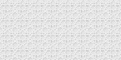 White islamic background, light arabic pattern vector