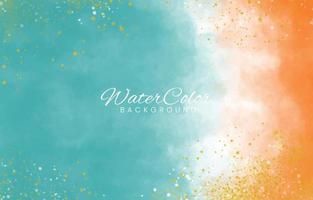 Abstract colorful watercolor for background. vector