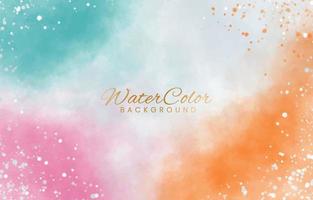 Abstract colorful watercolor for background. vector