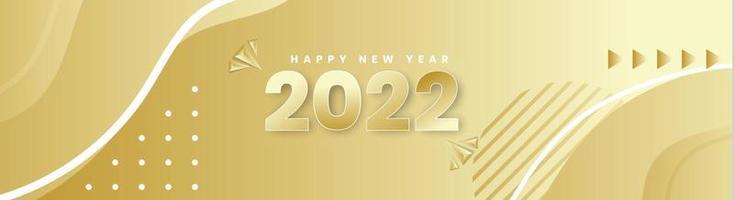 Calendar header 2022 number on colorful abstract color paint brush strokes background. Happy 2022 new year colorful background. vector