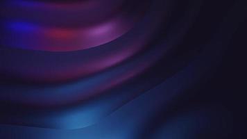 Looped animation 3d rendering with a metallic texture and gradient wavy background video