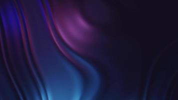 Looped animation 3d rendering with a metallic texture and gradient wavy background video