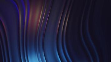 Looped animation 3d rendering with a metallic texture and gradient wavy background video