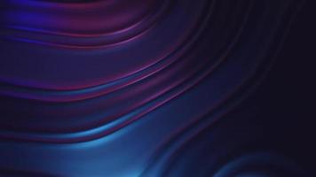 Looped animation 3d rendering with a metallic texture and gradient wavy background video