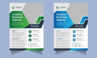 Corporate business flyer design, digital marketing agency premium vector