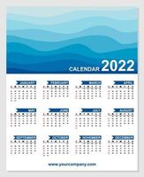 calendar year 2022 design, vector, eps file format. vector