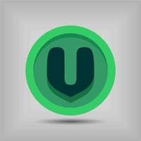 Letter font icon and logo template. New design and elegant typographic concept. Multy Colour. File EPS. vector