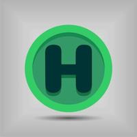 Letter font icon and logo template. New design and elegant typographic concept. Multy Colour. File EPS. vector