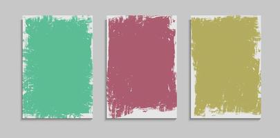 Set Of Minimal Abstract Old Vintage Background Frame Template vector