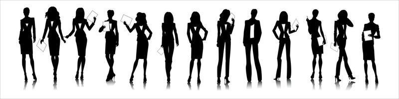 High Quality Women Silhouettes vector eps 10