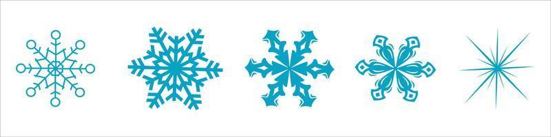 snowflakes set vector eps 10