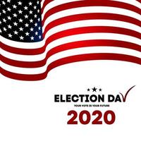 Elecciones presidenciales americanas de 2020 vector