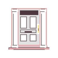 house front door vector