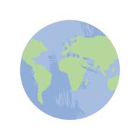 world map globe vector