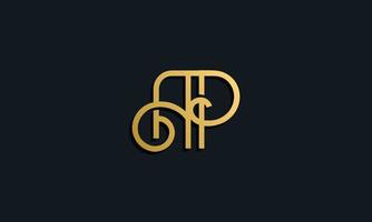 Luxury fashion initial letter AP logo. vector