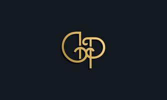 Luxury fashion initial letter DP logo. vector