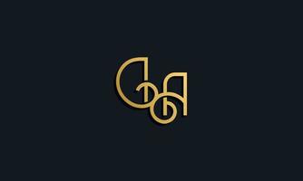 Luxury fashion initial letter DA logo. vector