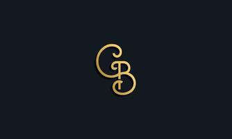 Luxury fashion initial letter CB logo. vector