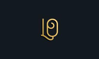 Luxury fashion initial letter LO logo. vector