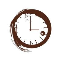 trazo de tiempo de reloj vector