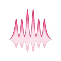 voice recognition, waves oscillating vector