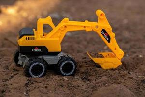 Cassilandia, Mato Grosso do Sul, Brazil, 2021 -toy excavator miniature photo