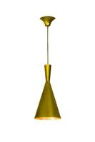 lámpara colgante de oro aislada foto