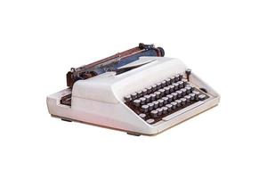 Old typewriter isolated photo