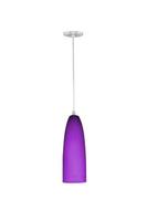 lámpara colgante púrpura aislada foto