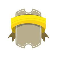 label ribbon template vector