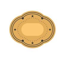 decorative label empty vector