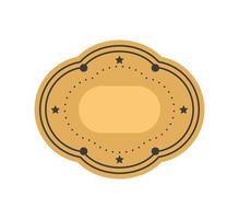 decorative label empty vector