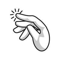 click hand gesture vector