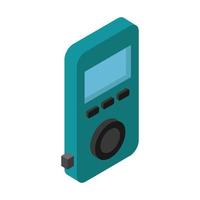 reproductor de mp3 isometrico vector