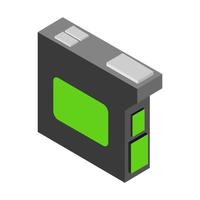 Isometric printer cartridge vector