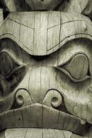 Totem Closeup, Town of Pelican, Alaska photo