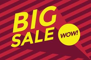 Big sale banner. vector