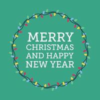 Merry christmas greeting background with christmas message. vector