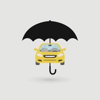 Car Protection, insurance concept. vector